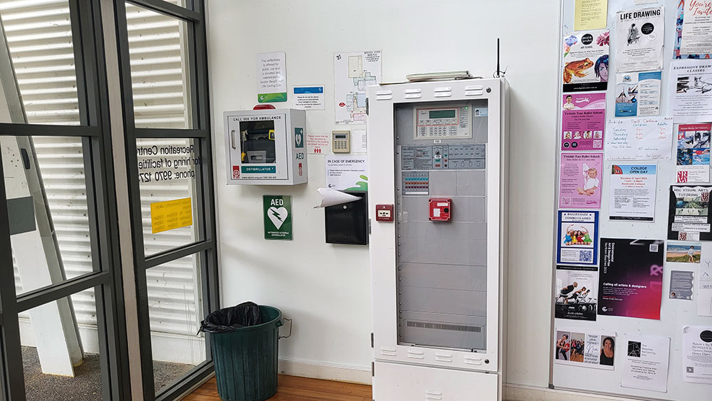 Defib at Avalon Recreation Centre