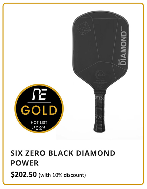 Receive a 10% discount on Six Zero pickleball paddles
