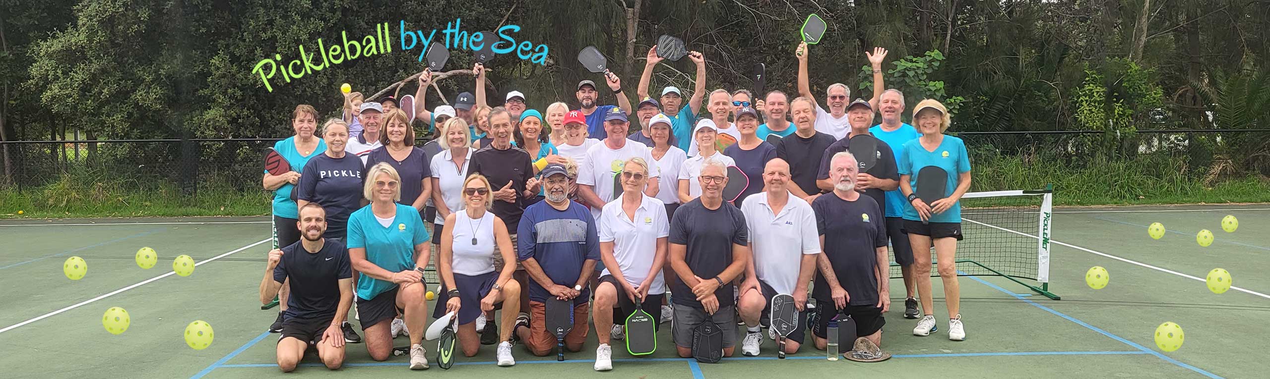 Avalon Beach pickleball players