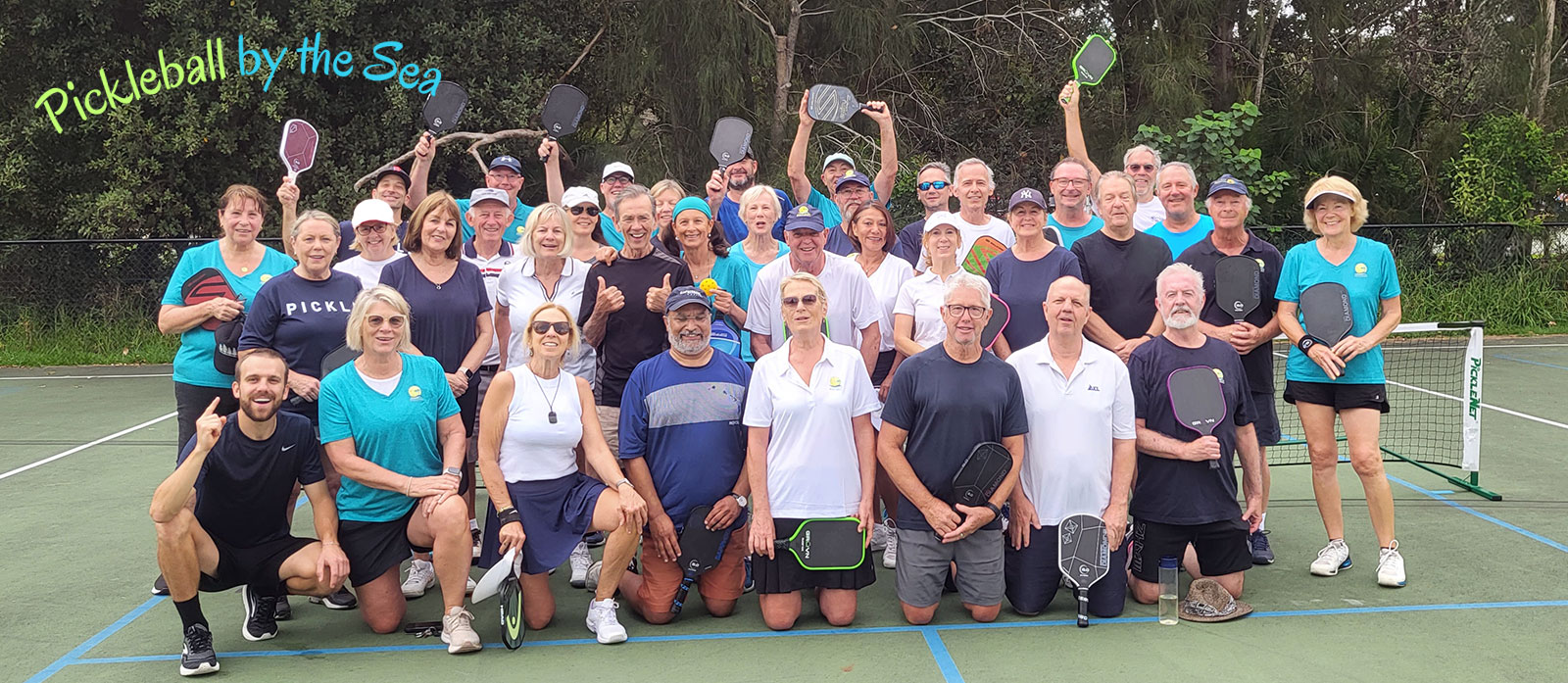 Avalon Beach pickleball players